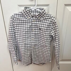 Vineyard Vines White and Black Grid Shirt